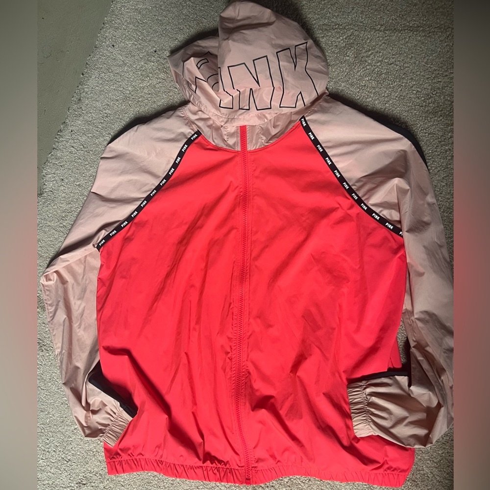 PINK Medium bright and light pink Windbreaker